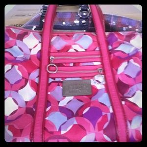 Pink coach purse