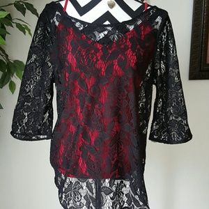 Beautiful black laced top..