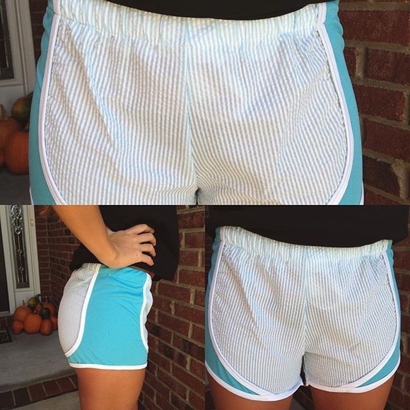Seersucker running shorts