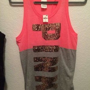 Vs pink bling tank