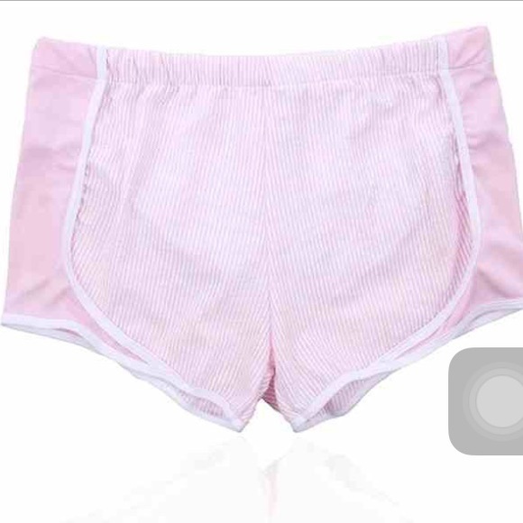 Seersucker athletic shorts