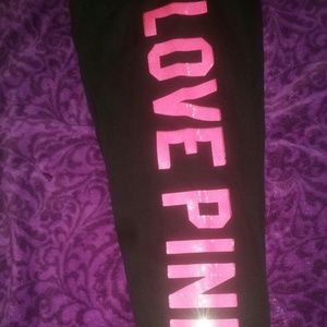 Victorias secret sequin sweats euc. XS fit bigger