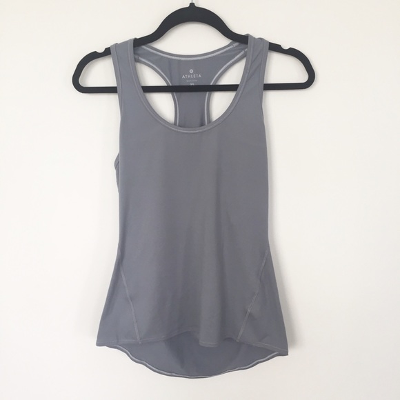 Athleta Gray Racerback Tank Top