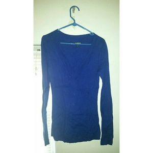 Blue long sleeve sweater