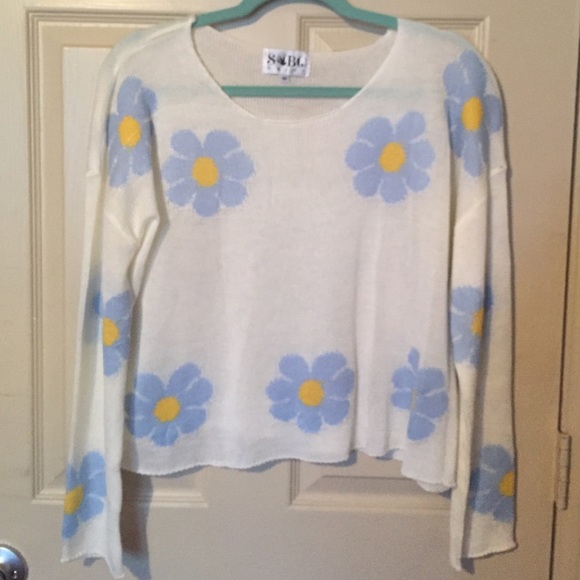 Floral sweater