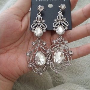 New crystal earring chandelier bridal wedding
