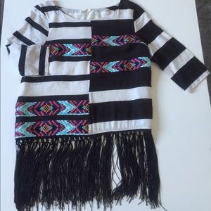 Floreat fringed blouse from Anthropologie.