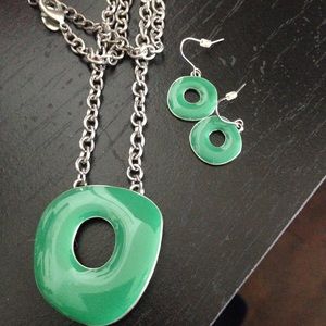 Earrings and necklace set