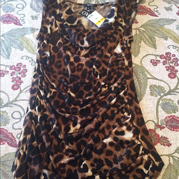XOXO animal print top