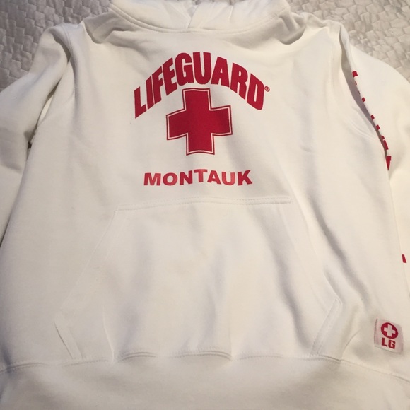 White Lifeguard sweatshirt NEW