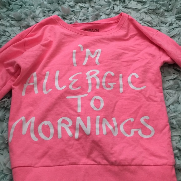 I'm allergic to morning crew neck