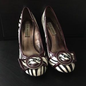 Steve Madden Zebra Print Wedges