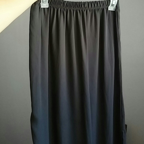Charcoal Gray Maxi Skirt - Picture 3 of 4