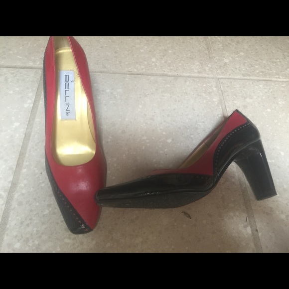 Bellini red & black heel shoes
