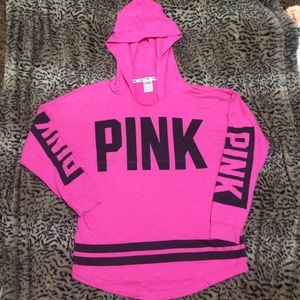 Hot Pink tunic hoodie