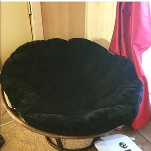 Black Papasan Pillow