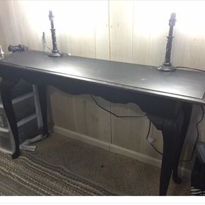 Black table