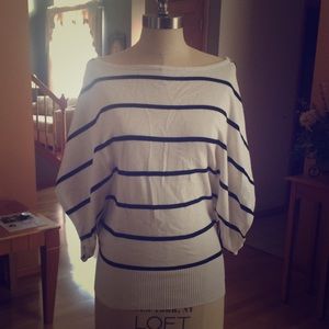 Black and White Striped Top