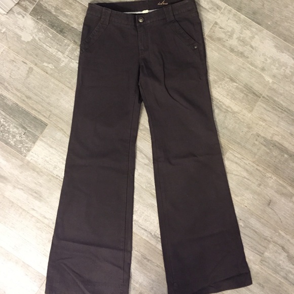 Anthropologie grey wide leg pant
