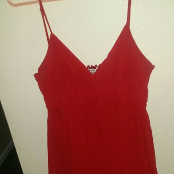 red dress above the knee medium