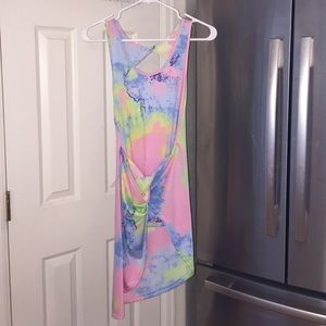 This is an actual picture of the tye dye dress