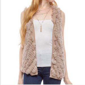 Rabbit fur vest