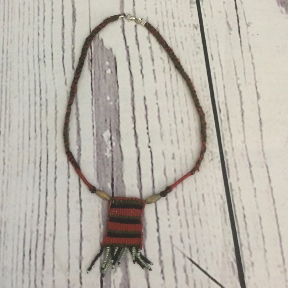Handmade boho hippie necklace, new