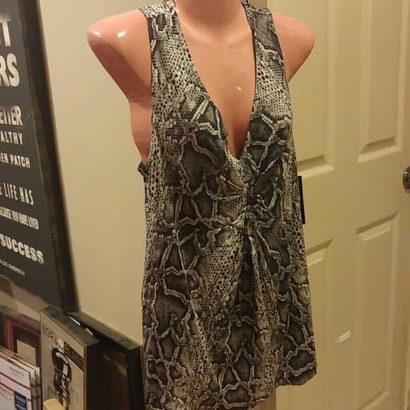 Brand new with tags cotton snakeskin top
