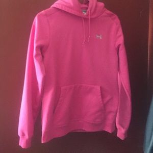 Under armour pink sweatshirt size small