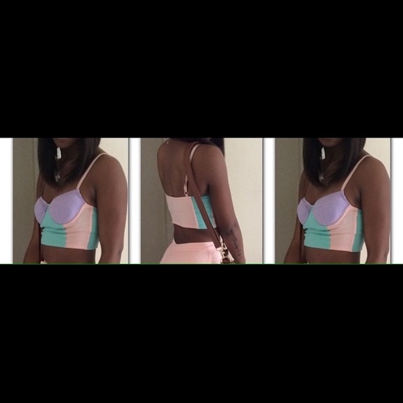 American apparel crop top/ bustier
