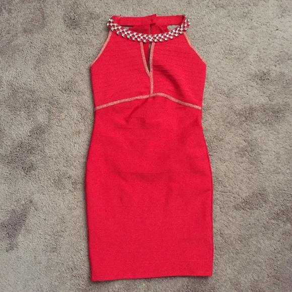 Red bandage dress