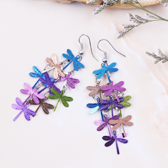 Jewelry - Colorful Dragonfly Earrings