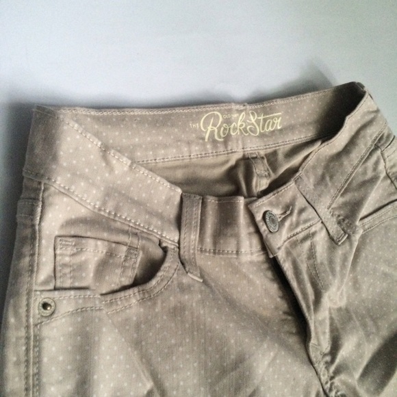 Cream Polka Dot Jeans
