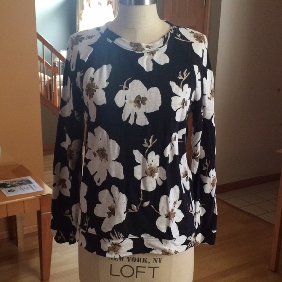 LOFT Floral Sweater