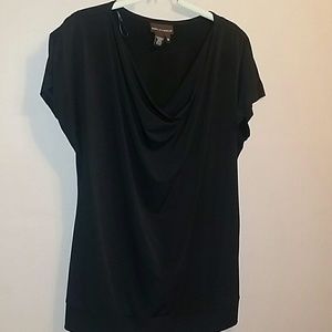 Dana Buchman drape front blouse
