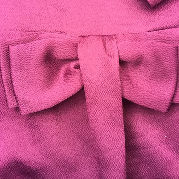 Ann Taylor burgundy peplum top - Picture 4 of 9