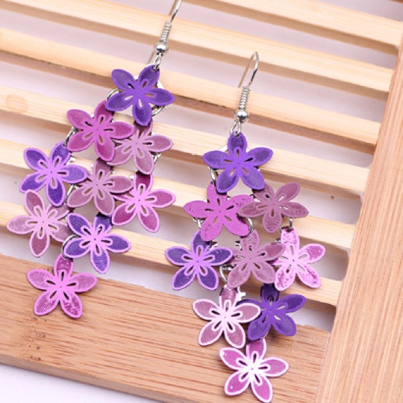 Jewelry - Colorful Flower Earrings