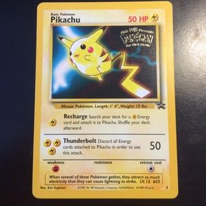 Pikachu Pokemon trading card