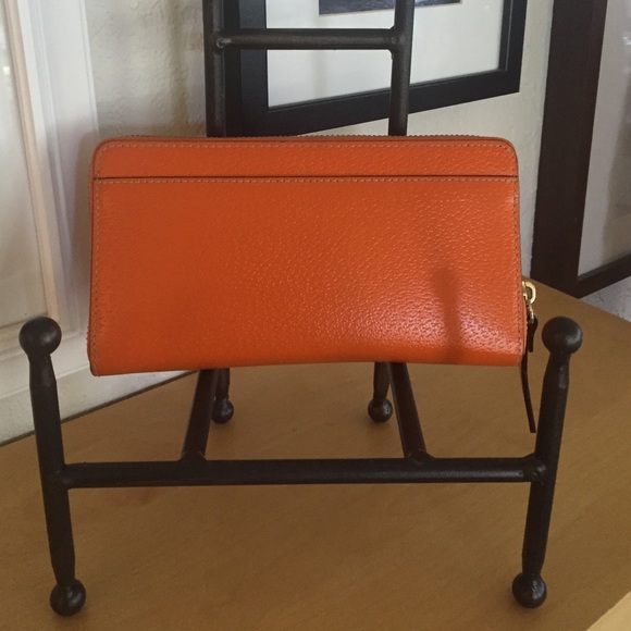 kate spade zip wallet orange - Picture 2 of 4