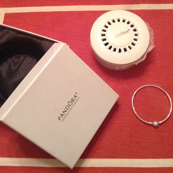 Pandora Love Charm bangle bracelet w/ box!