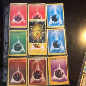 Pokemon Energy cards