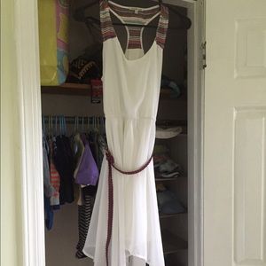 Charlotte Russe racer back dress with belt