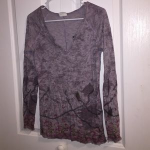 Free people purple long sleeve