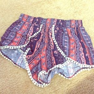 NEW flowy floral shorts