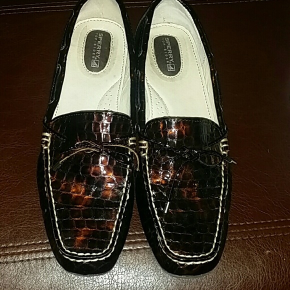 Brown alligator flats