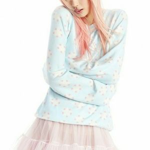 WILDFOX Stars and Heart Baggy Beach Jumper