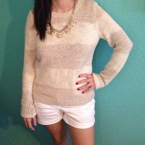 Neutral Loft Striped Sweater
