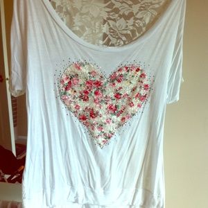 Open shoulder evening top