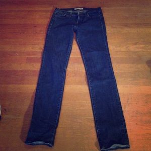J Brand low rise cigarette cut blue jeans