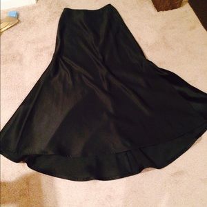 Reduced: Long black form skirt with small train